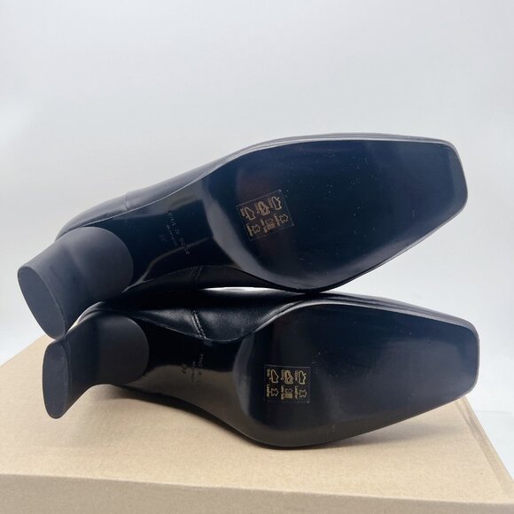 Rag & Bone Ellis Womens Ankle Boots Black Leather Side Zip Heel EU 39.5/ US 9.5 - Picture 9 of 11